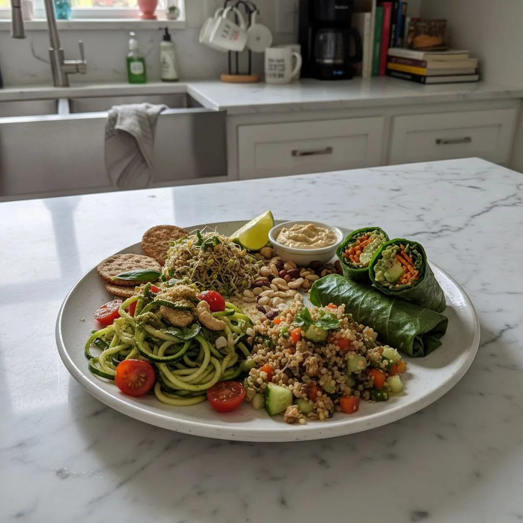 Quick Vegan No Cook Lunches: Effortless & Fresh Meals 4 Recipe image