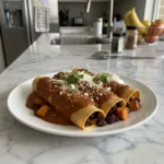 black bean sweet potato enchiladas featured