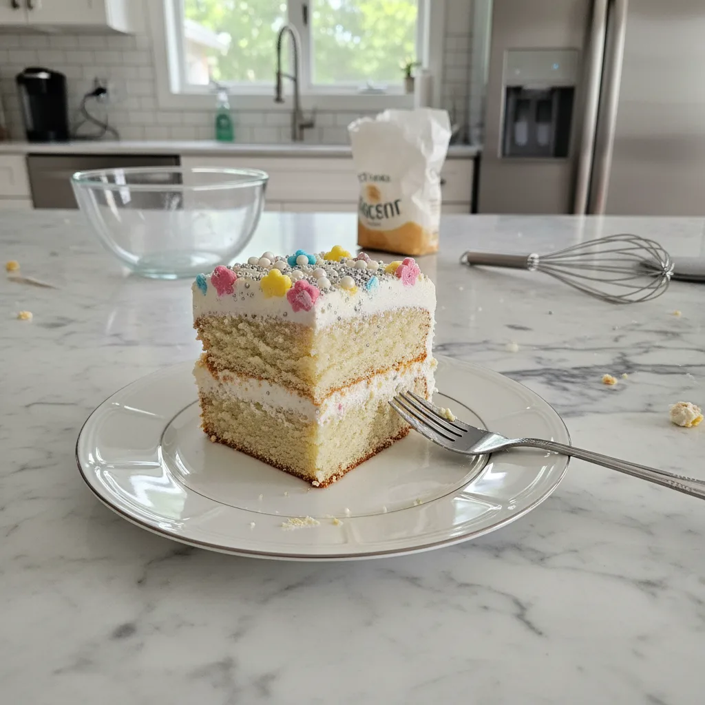 Cheerful Bride Cake: A Whimsical Vanilla Dream 4 Recipe image