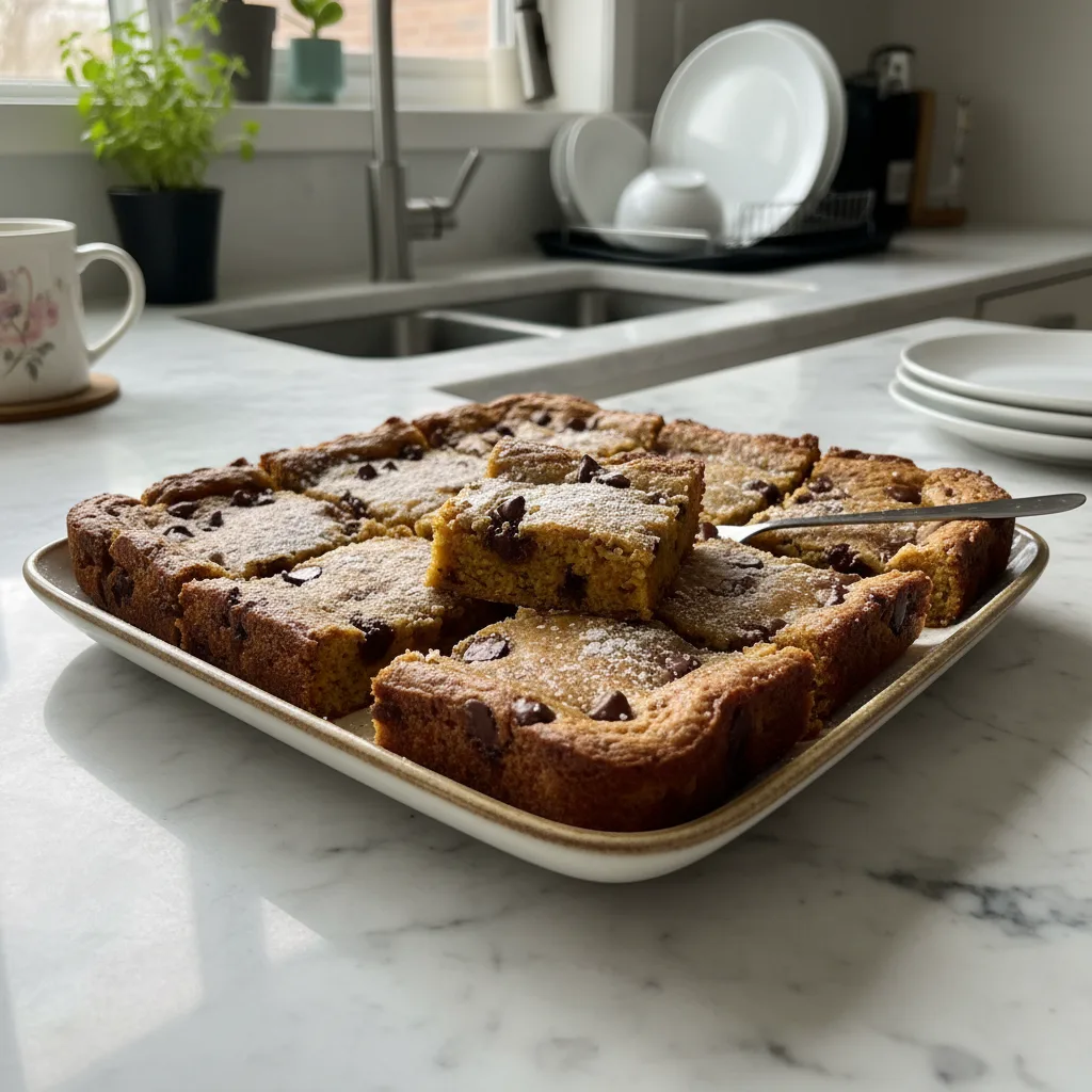Rich Chocolate Chip Pumpkin Blondies: A Fall Treat 4 Recipe image
