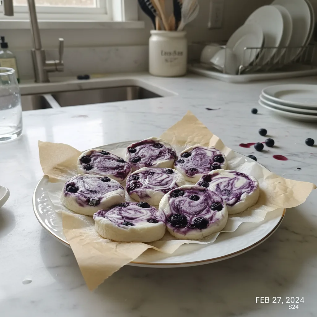 Classic Blueberry Swirl Yogurt Bites: A Simple Treat
