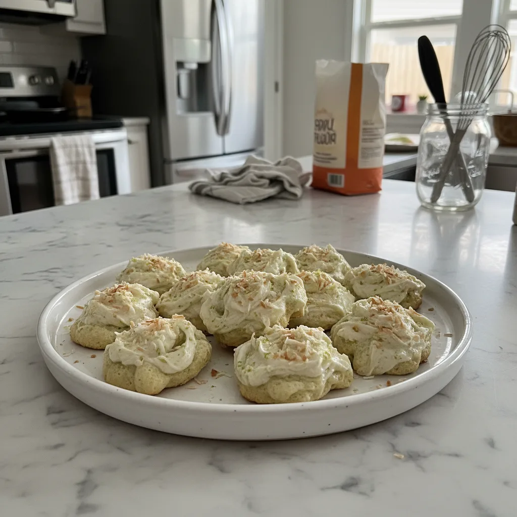 Fresh Coconut Cream & Lime Swirl Bites