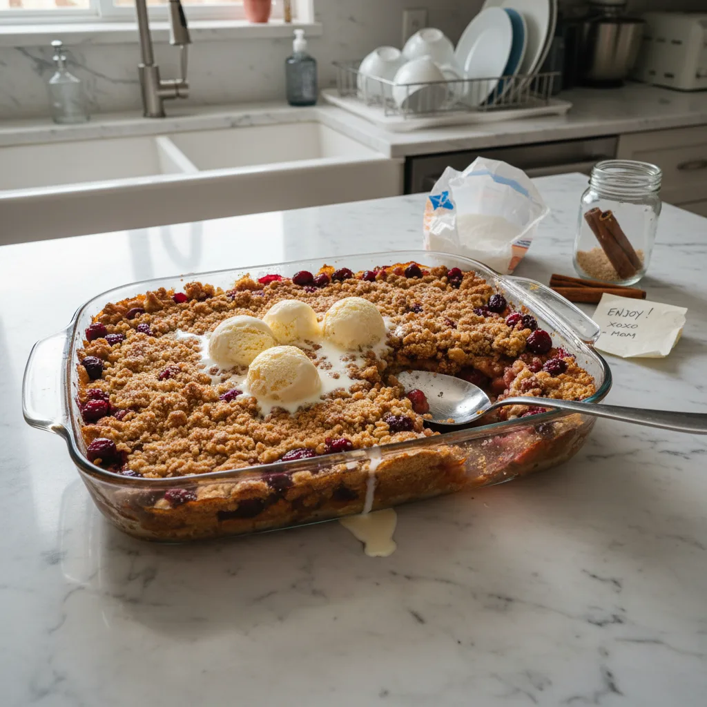 Rustic Cranberry Apple Crisp with Sweet Cinnamon Streusel 4 Recipe image