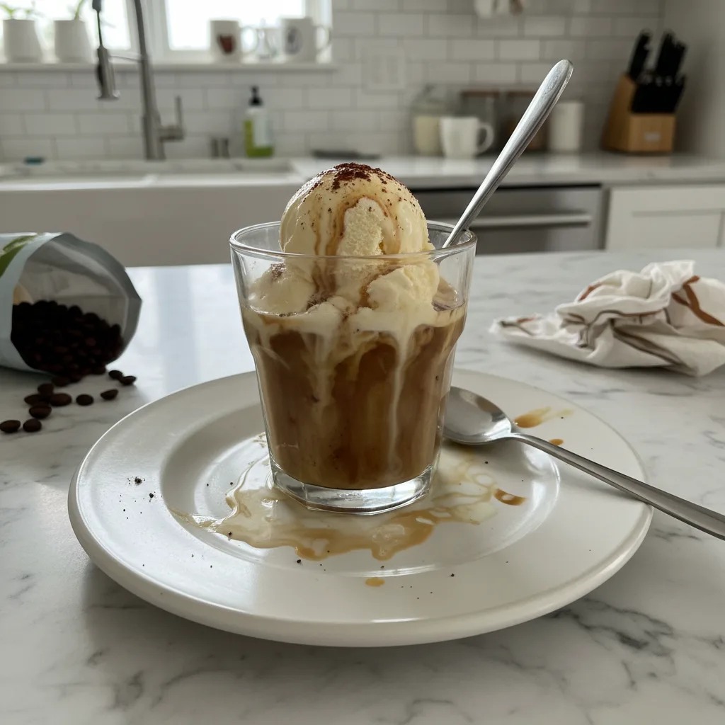Creamy Coffee Ice Cream Float: A Sweet Sip 4 Recipe image