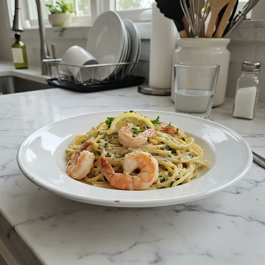 Creamy Lemon Garlic Shrimp Pasta: A Weeknight Treat