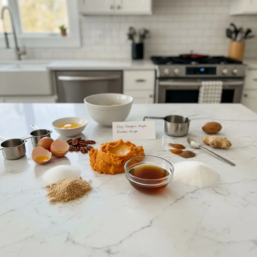 Easy Pumpkin Maple Blondies: Golden Autumn Bars 5 Recipe image