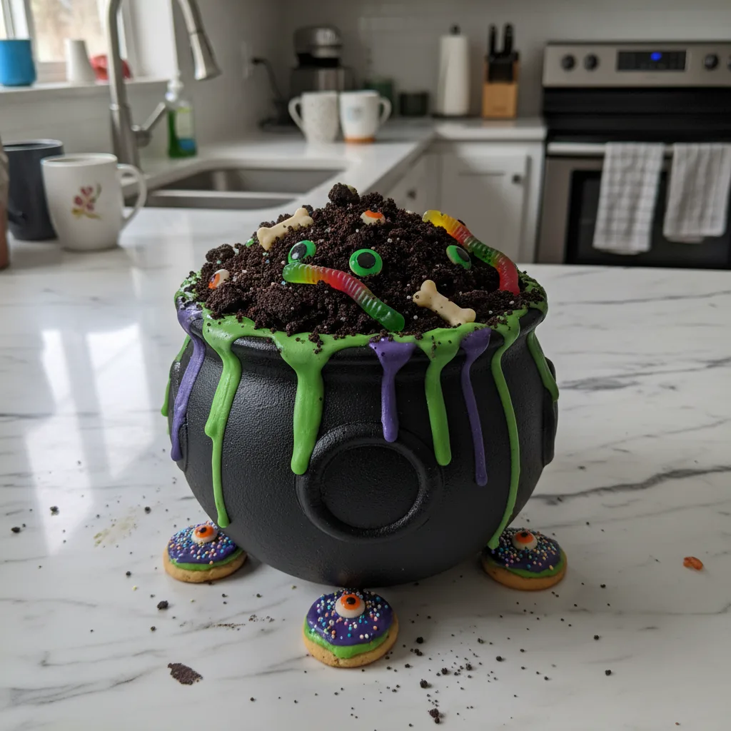 Spooky Halloween Cauldron Cookie Creation Fun 4 Recipe image