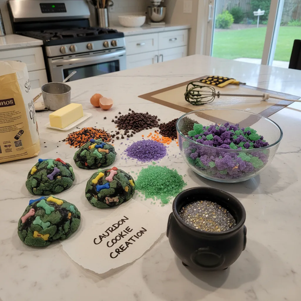 Spooky Halloween Cauldron Cookie Creation Fun 5 Recipe image