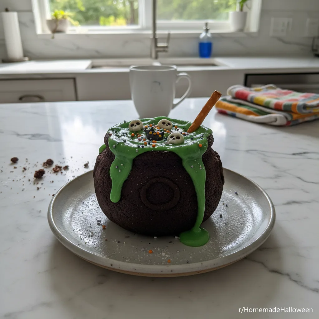 Spooky Halloween Cauldron Cookie Creation Fun