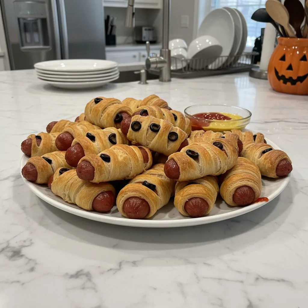 Halloween Sausage Mummy Wraps: Easy Spooky Fun 4 Recipe image