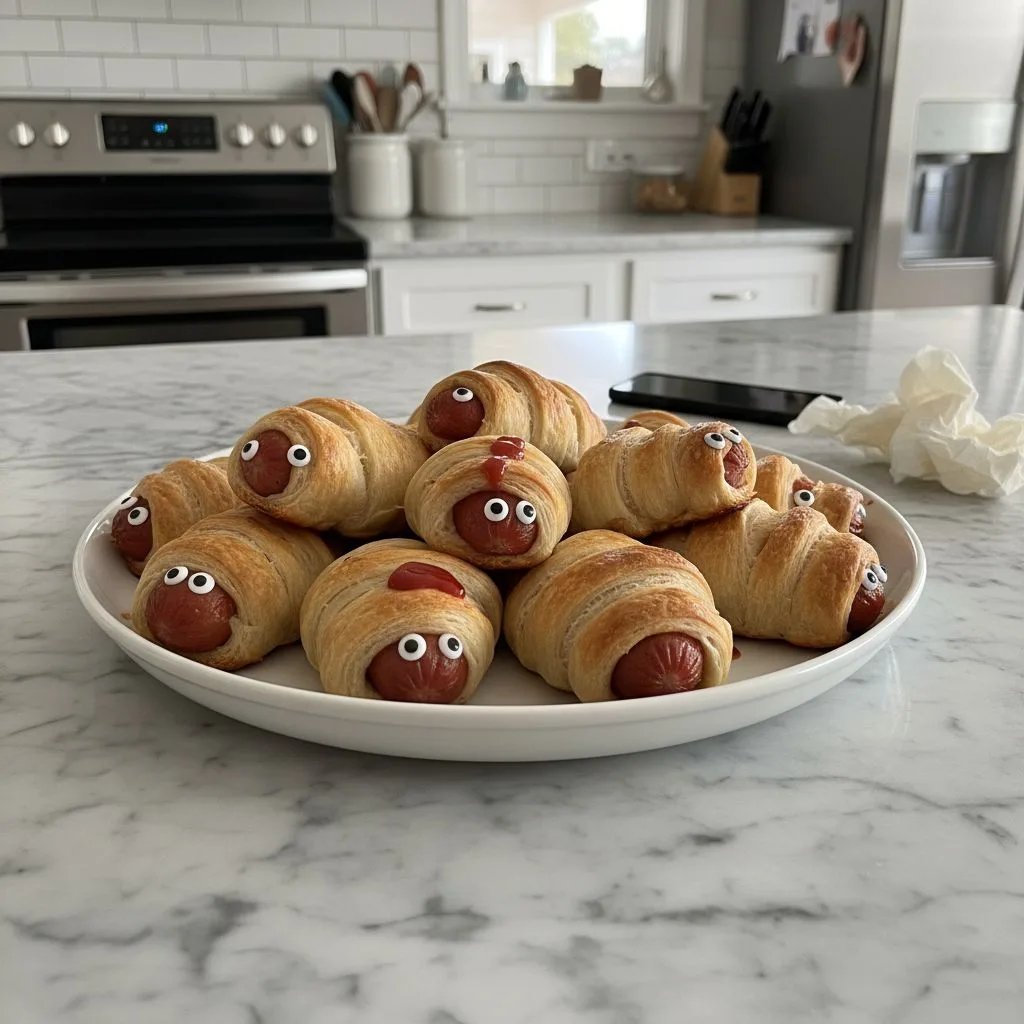 Halloween Sausage Mummy Wraps: Easy Spooky Fun