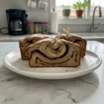 homemade cinnamon swirl banana bread featured