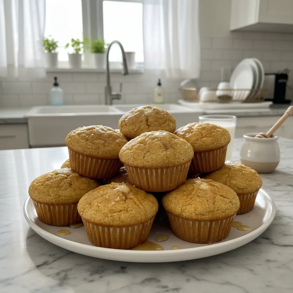 Golden Honey Butter Cornbread Muffins: A Sweet Bake