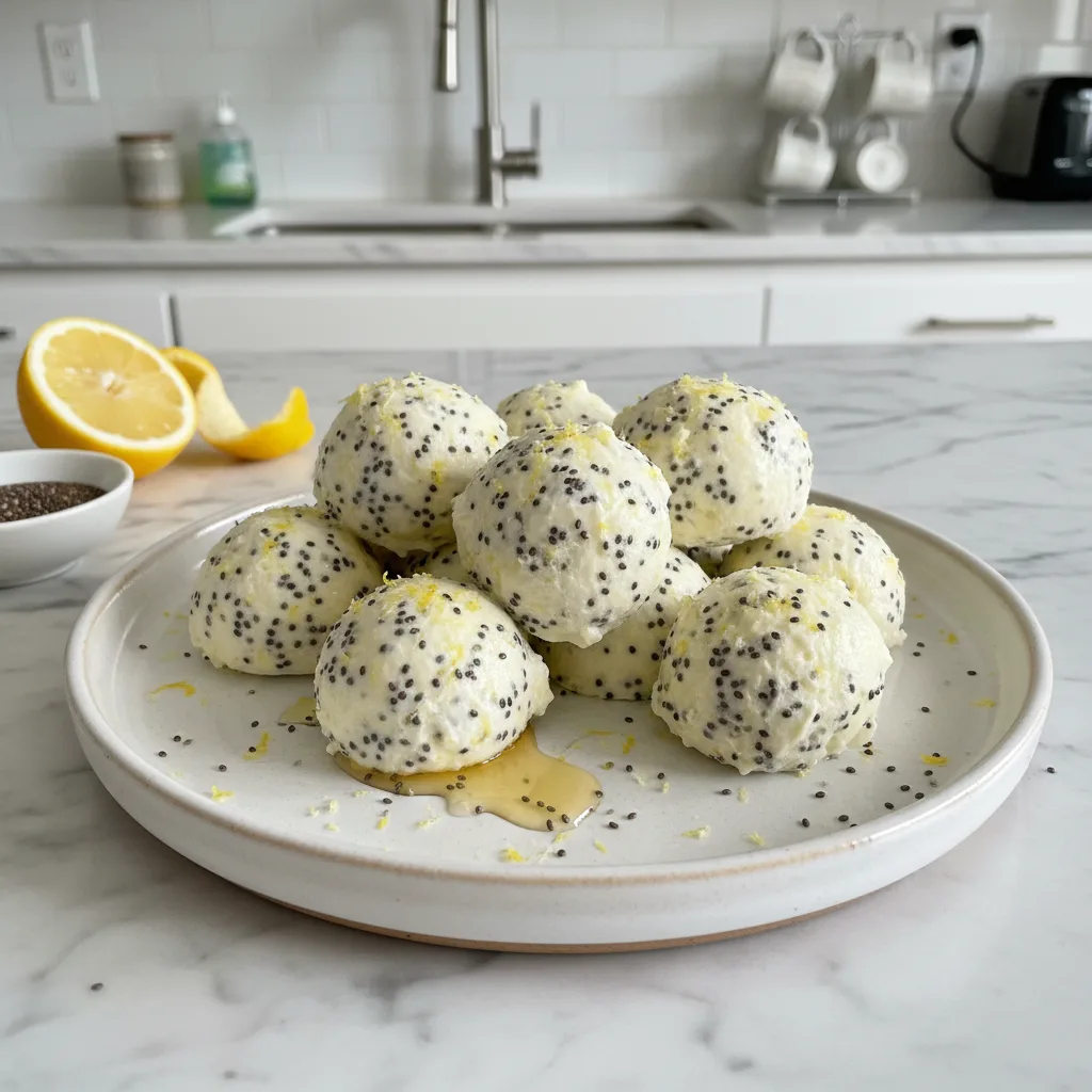 Lemon Chia Seed Yogurt Bites: Bright & Tangy Treats