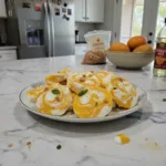 mango ginger swirl yogurt bites featured