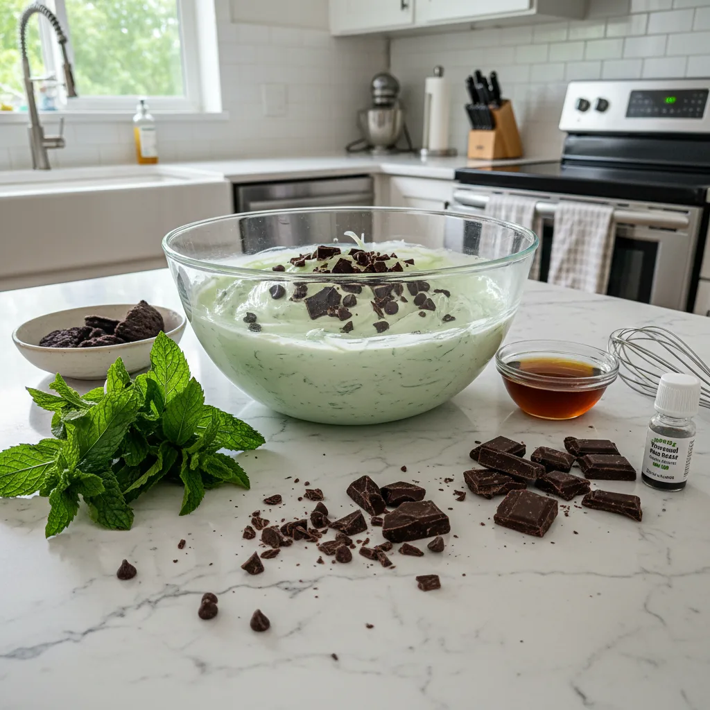 Refreshing Mint Chocolate Chip Yogurt Bark 5 Recipe image