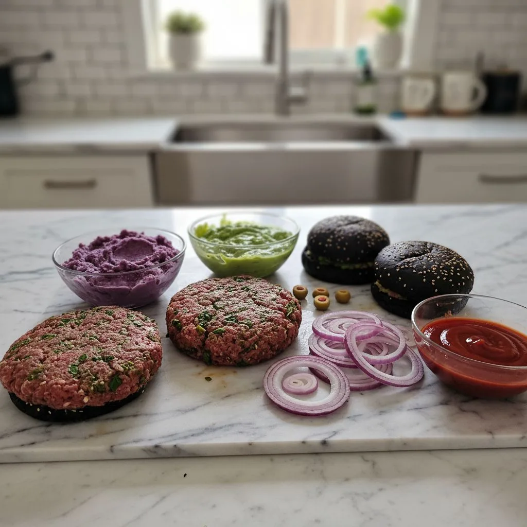 Spooky Monster Burgers Halloween Recipe Fun 5 Recipe image