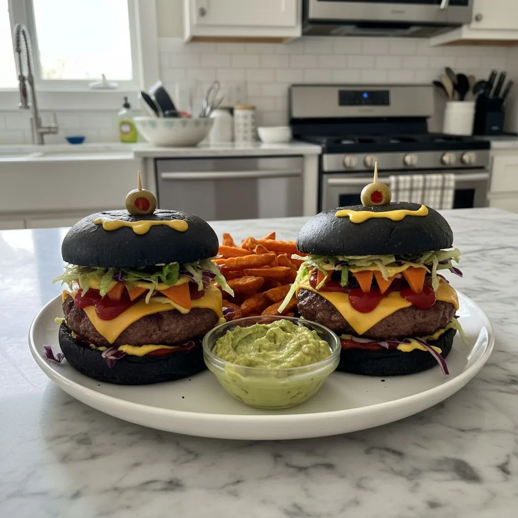 Spooky Monster Burgers Halloween Recipe Fun