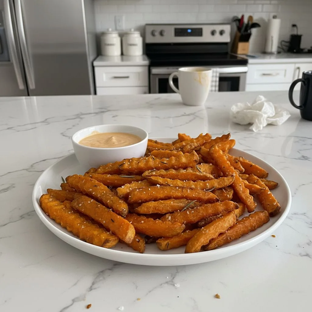 Crispy Oven Baked Sweet Potato Fries Recipe 4 Recipe image