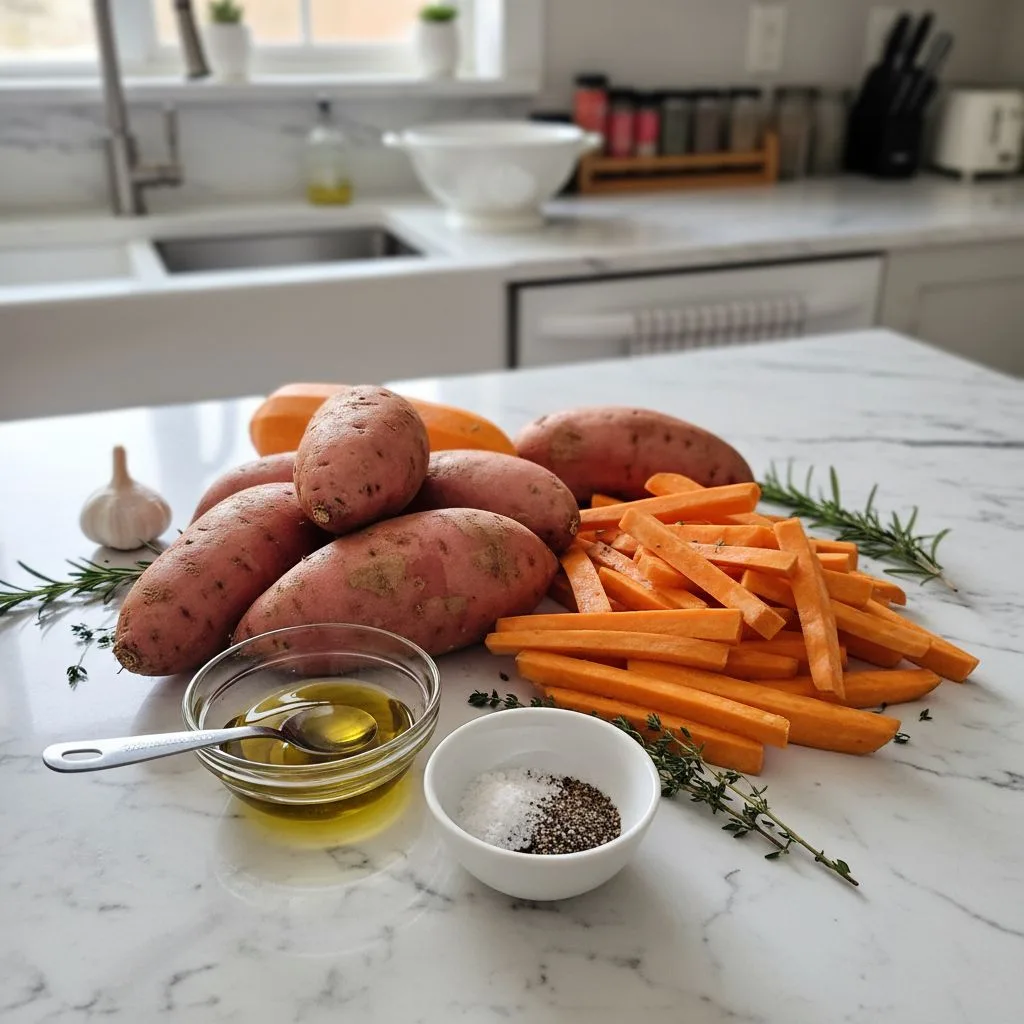 Crispy Oven Baked Sweet Potato Fries Recipe 5 Recipe image