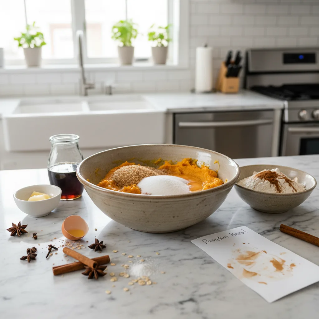 Rich Pumpkin Bars with Warm Maple Glaze and Spices 5 Recipe image
