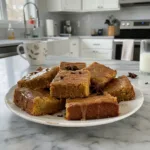 Rich Pumpkin Bars with Warm Maple Glaze and Spices 6 pumpkin bars with warm maple glaze and spices featured