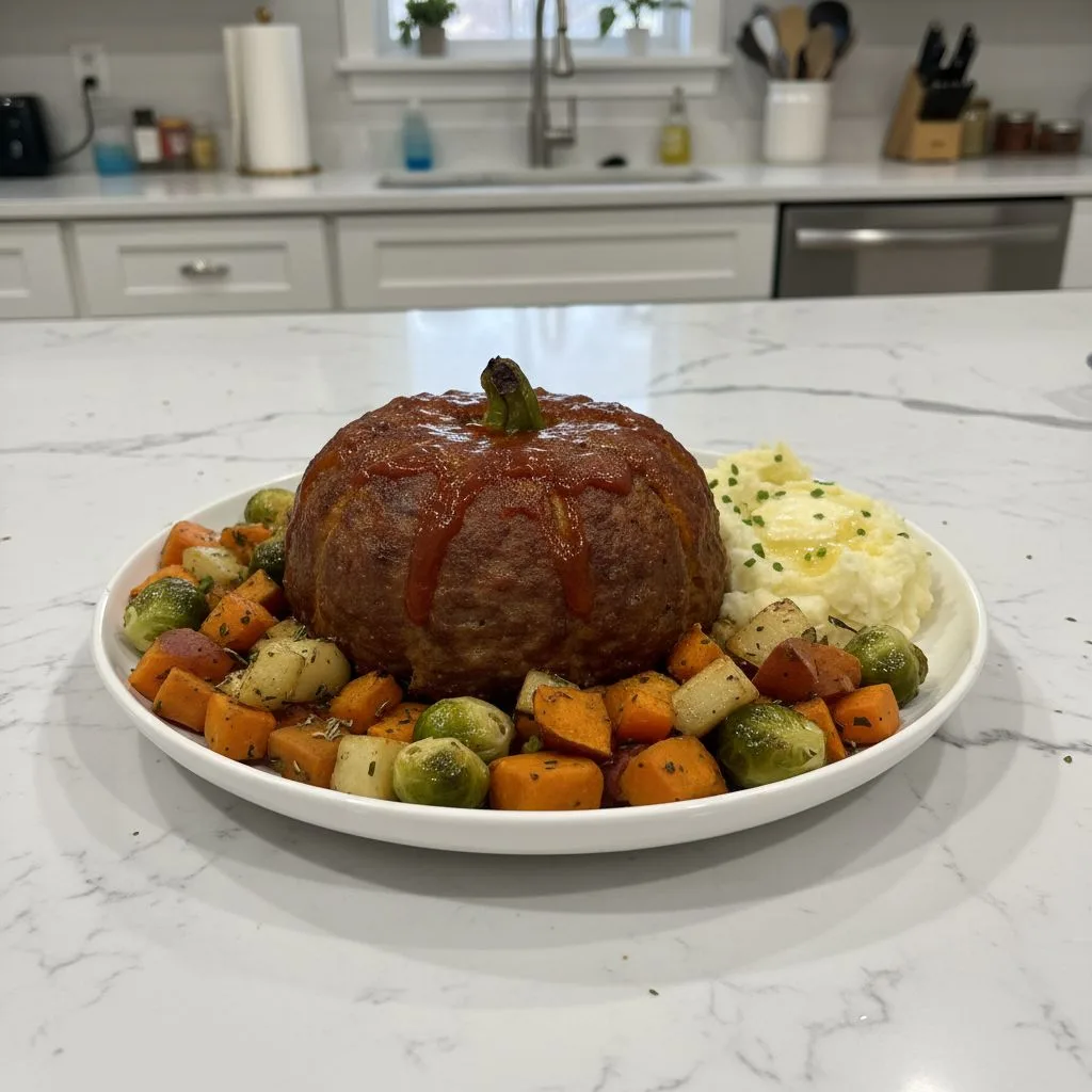 Pumpkin Shaped Meatloaf Fall Recipe for Cozy Dinners
