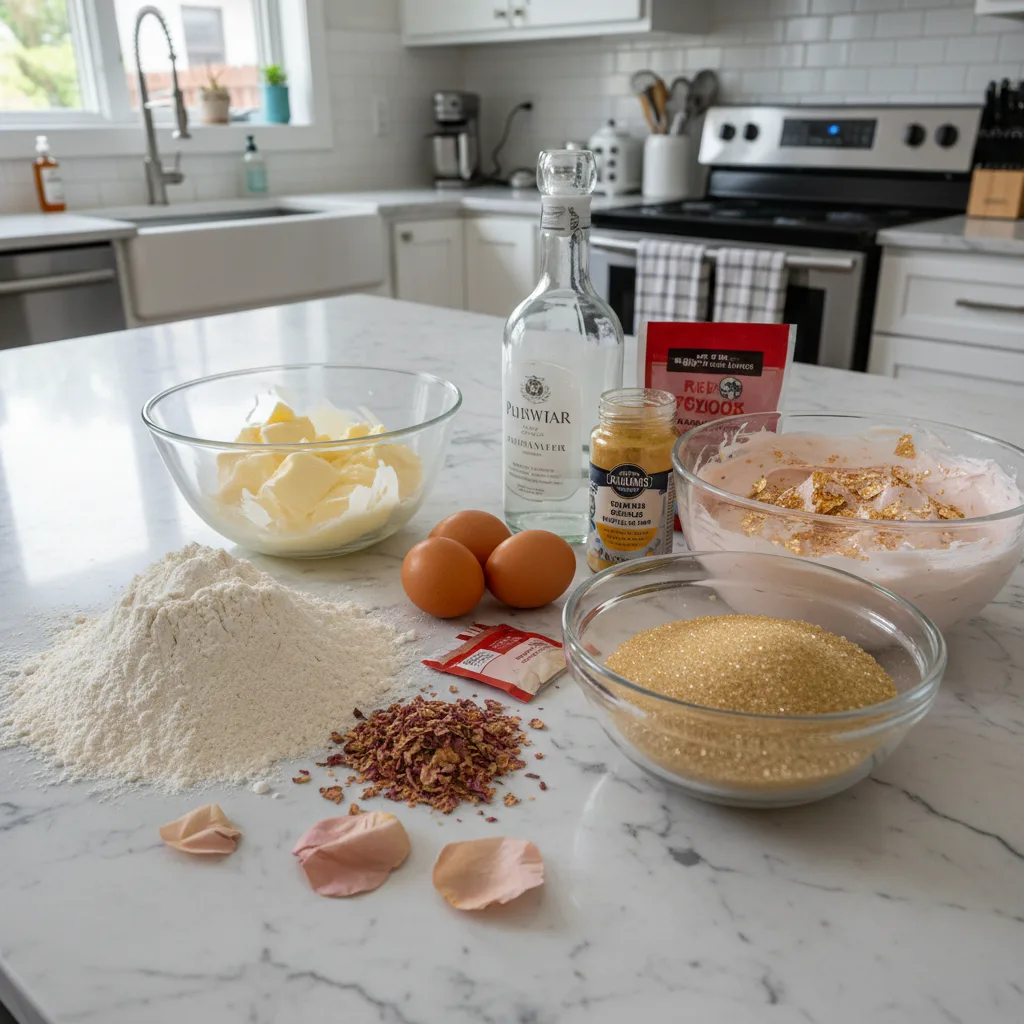 Rose Gold Bridal Shower Cake: A Shimmering Celebration 5 Recipe image