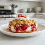 Sweet Strawberry Cheesecake Dump Cake: Quick Dessert 6 strawberry cheesecake dump cake featured