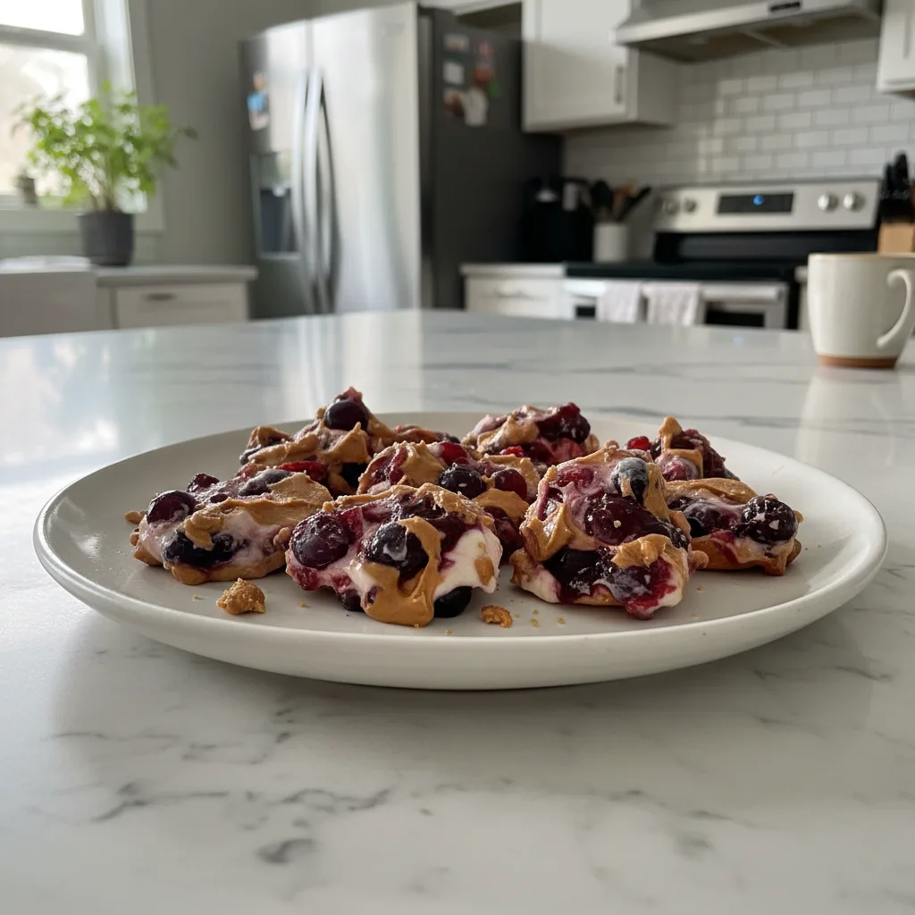 PB&J Swirl Yogurt Bites: Easy No-Bake Treat 4 Recipe image