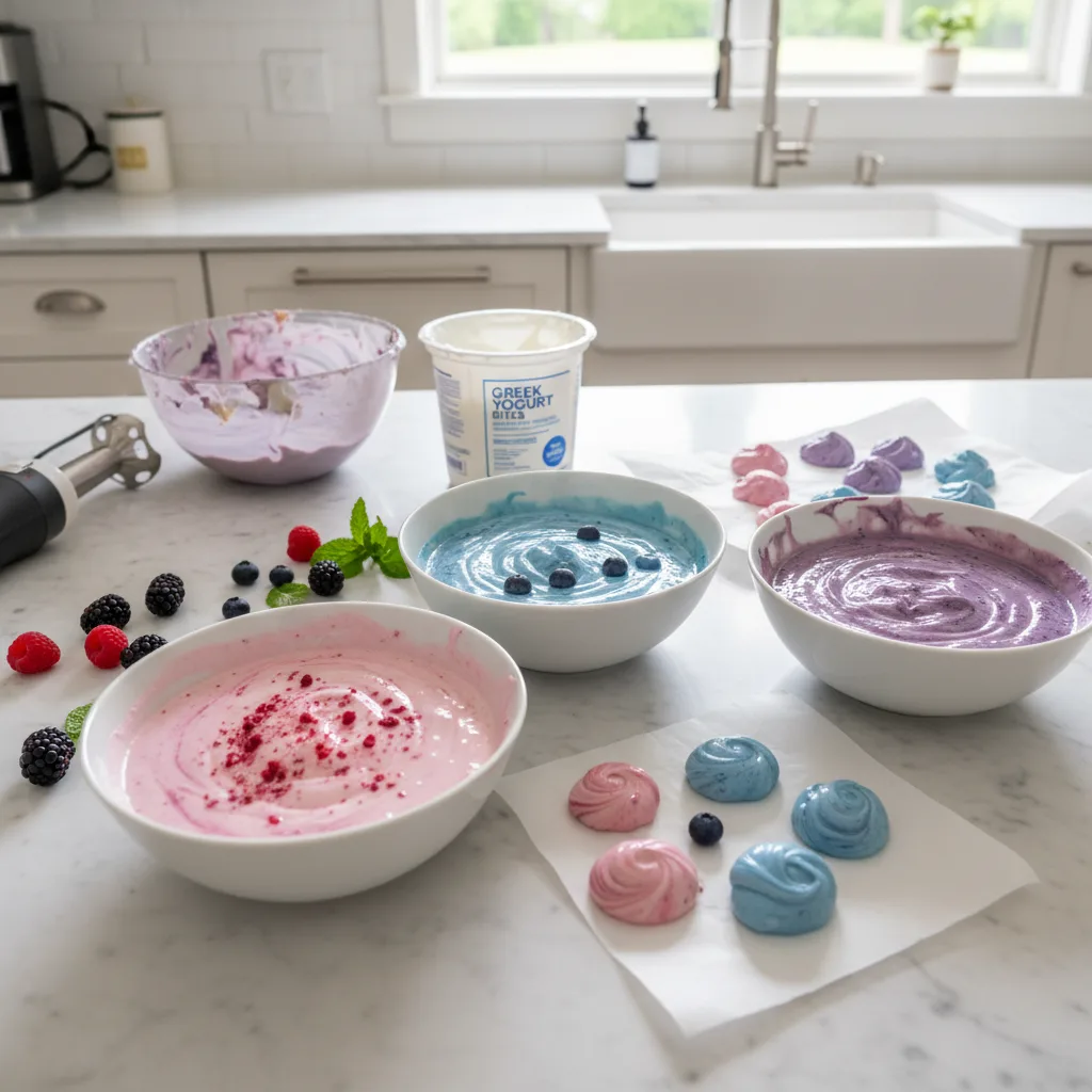 Swirl Yogurt Bites: Easy, Colorful Frozen Treats 5 Recipe image