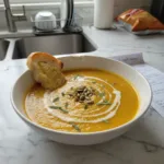 Velvety Sage Acorn Squash Soup, Creamy Comfort 6 velvety sage acorn squash soup with a creamy finis featured