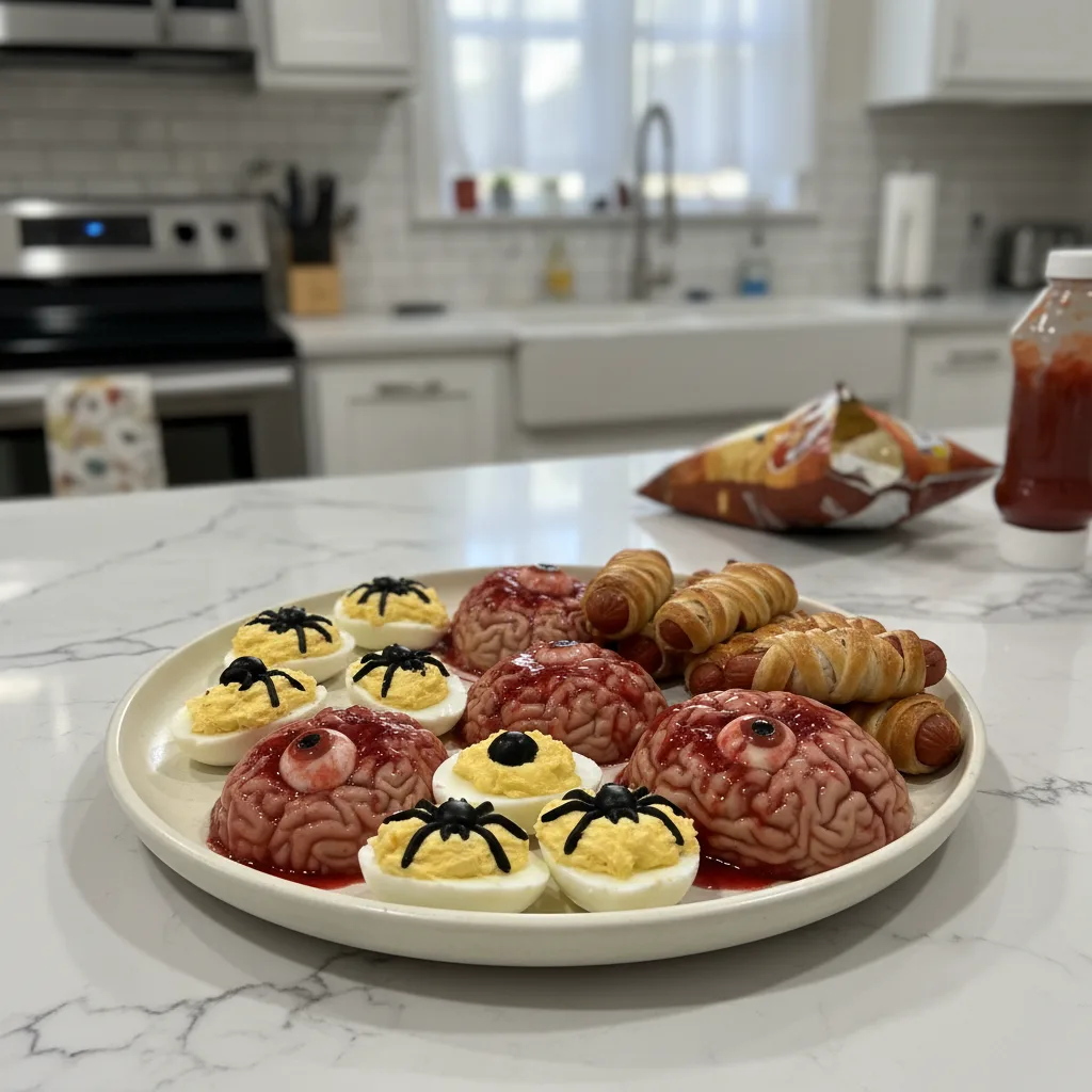 Quick 10-Minute Halloween Party Food Hack: Spooky Bites 4 Recipe image