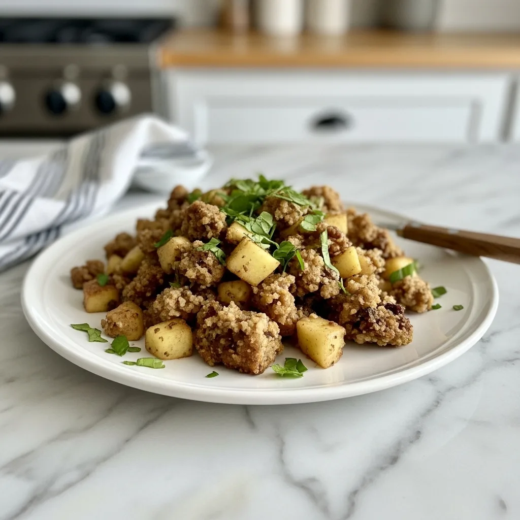 Cozy Apple Walnut Stuffing with Fresh Herbs 5 Recipe image