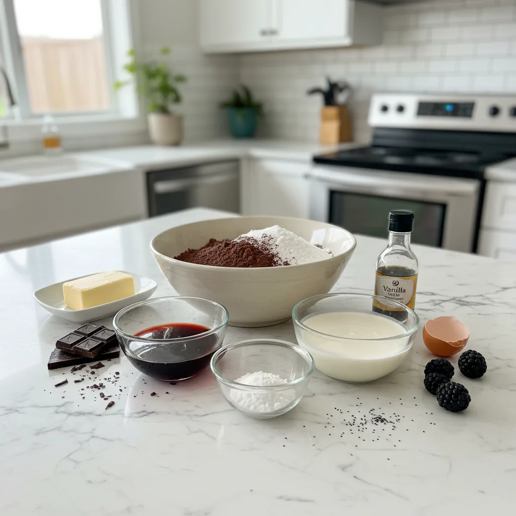 Dark Black Velvet Cupcakes for Halloween Night 5 Recipe image
