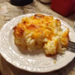 cheesy baked mashed potato casserole featured