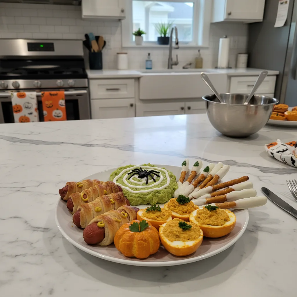 Quick Halloween Sausage Mummies: Work Potluck