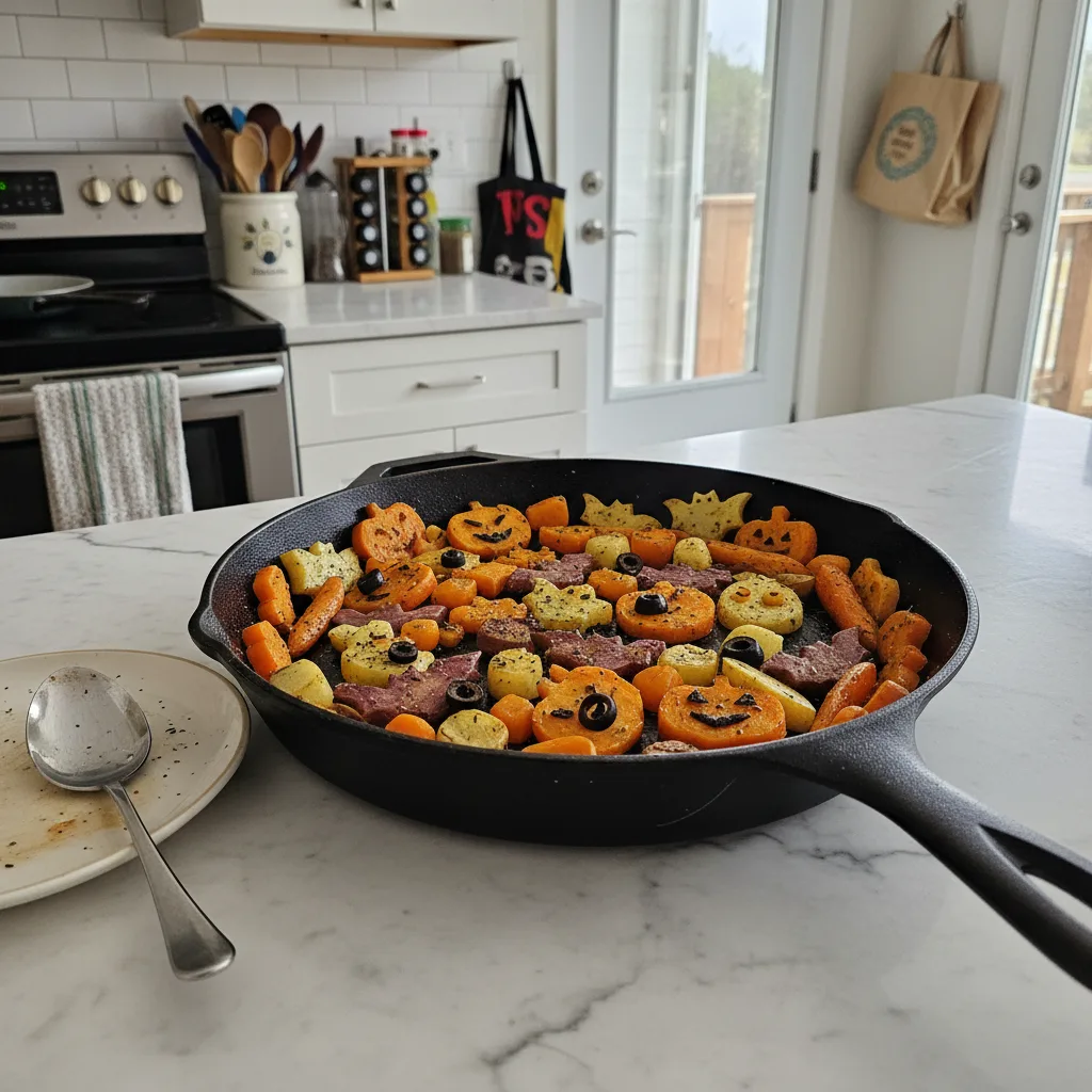 One-Pan Halloween Side Dish: Tangy Roasted Root Veggies
