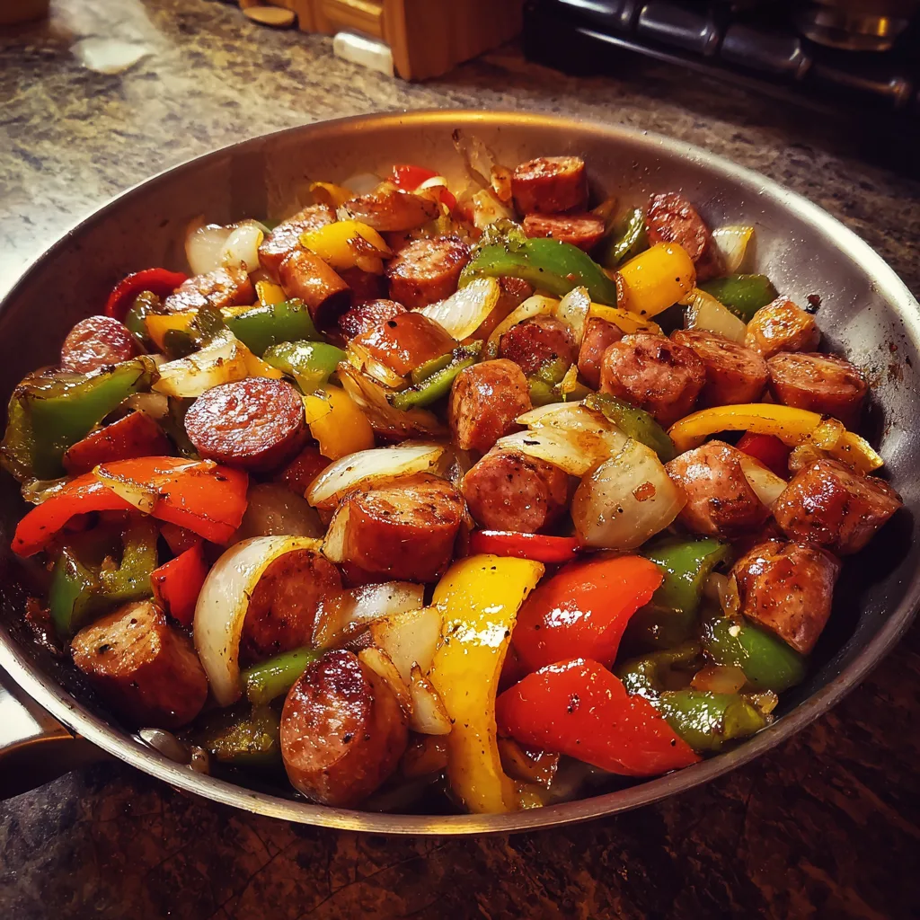 Easy One-Pan Smoked Sausage and Peppers Skillet