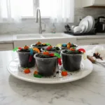 rainbow worm halloween dirt cups featured
