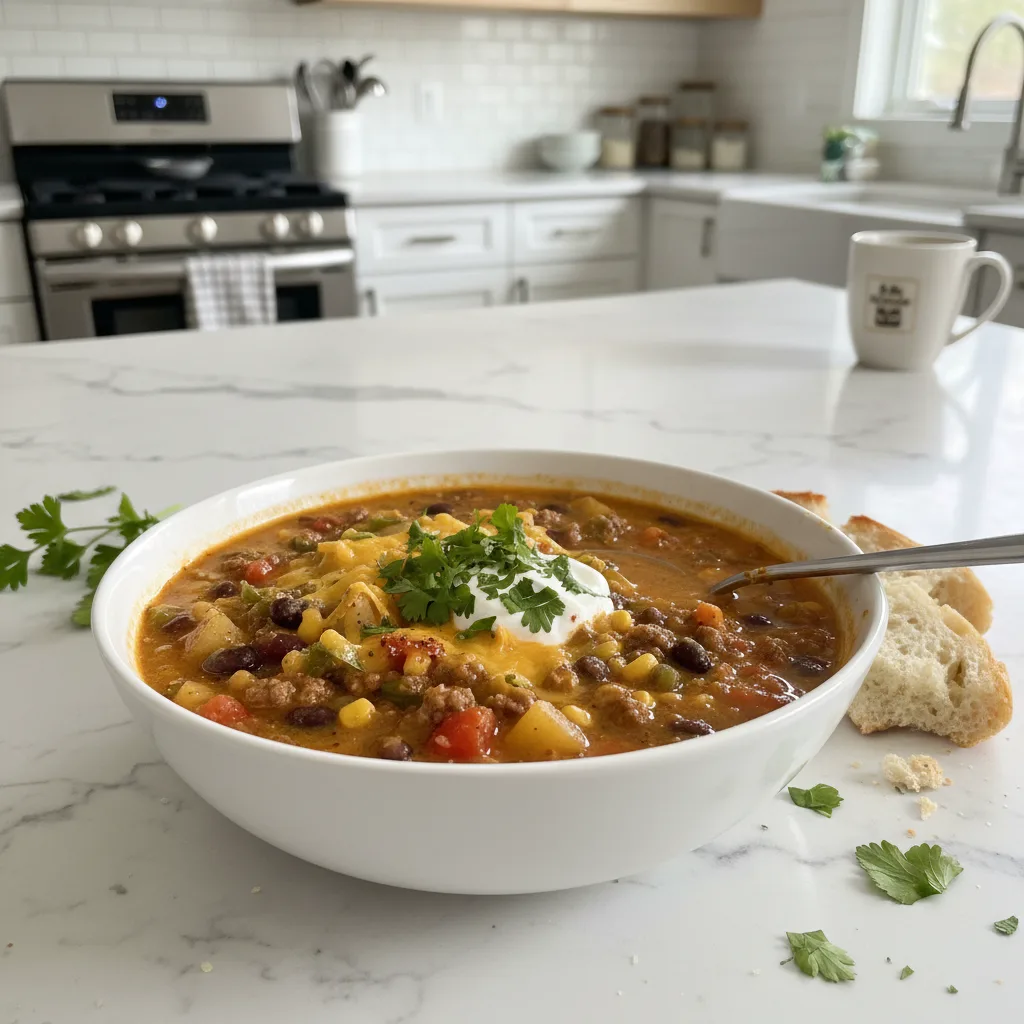 Rich & Creamy Cowboy Soup: Hearty Veggie Delight