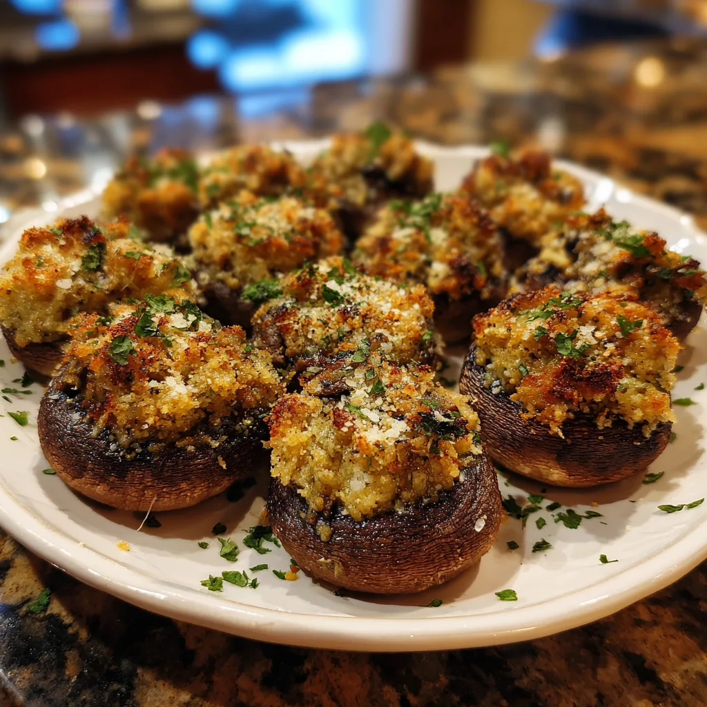 My Go-To Garlic Parmesan Stuffed Mushrooms 7 Recipe image