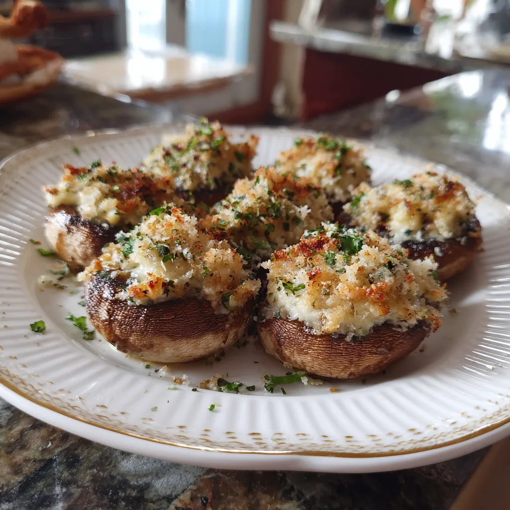 My Go-To Garlic Parmesan Stuffed Mushrooms 5 Recipe image