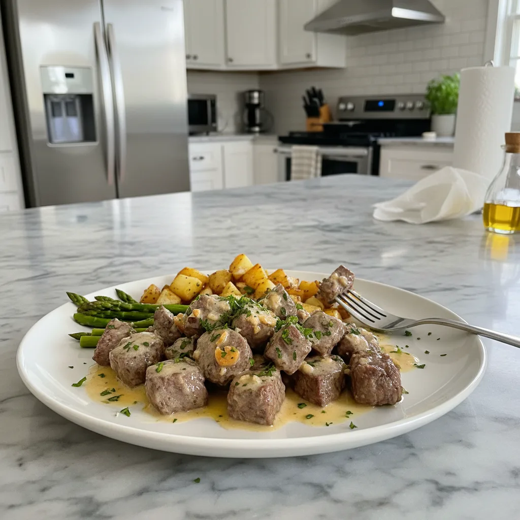 Creamy Garlic Butter Steak Bites: A Weeknight Favorite 4 Recipe image