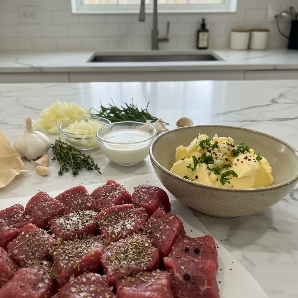 Creamy Garlic Butter Steak Bites: A Weeknight Favorite 5 Recipe image