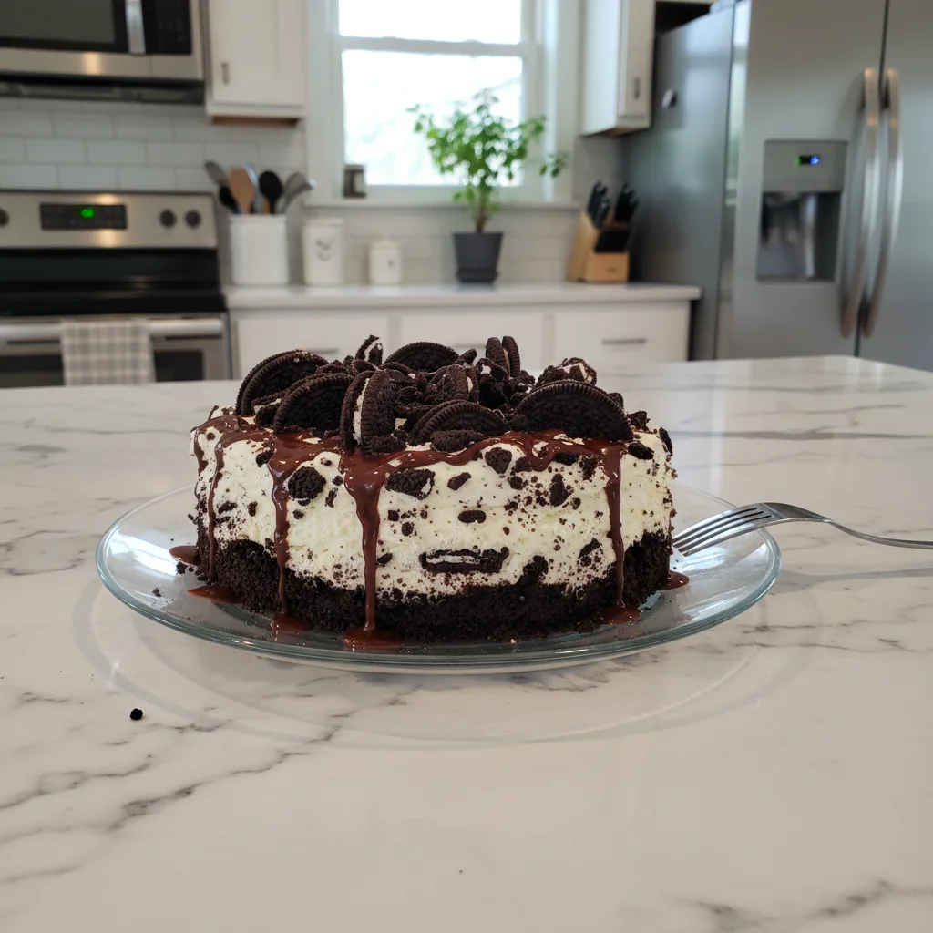 Creamy No Bake Oreo Cheesecake Delight 4 Recipe image