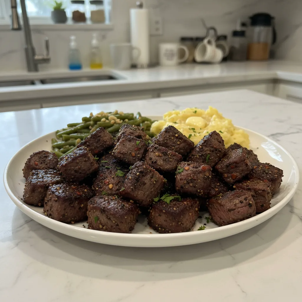 Spicy Peppercrust Steak Chunks: A Weeknight Treat