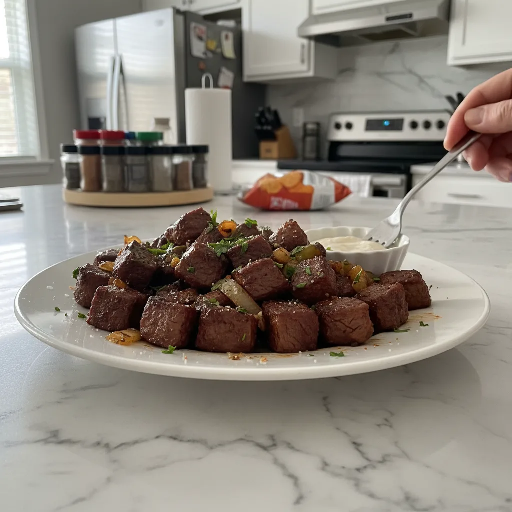 Smoky Texas Steak Bites: A Family Favorite 4 Recipe image